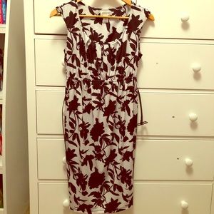 Motherhood maternity black and white floral dress